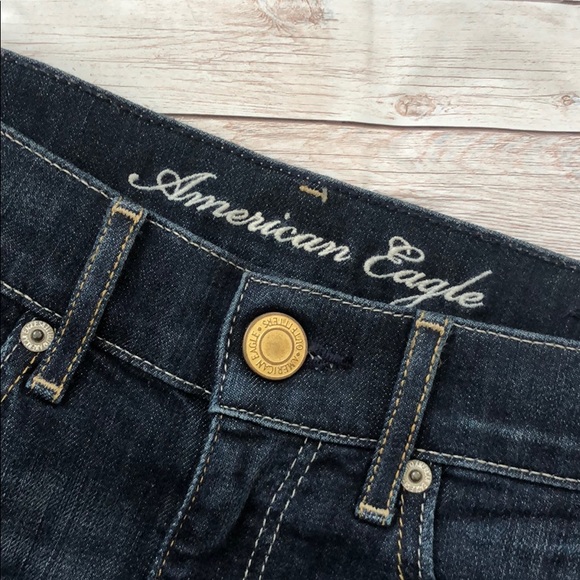 American Eagle High Waisted Shortie Denim Shorts - Picture 2 of 15